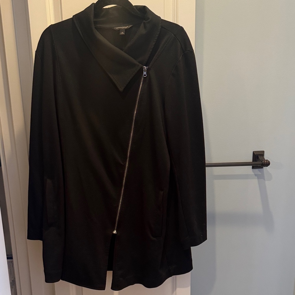 Banana Republic Asymmetrical Black Tunic Top size XL